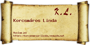 Korcsmáros Linda névjegykártya